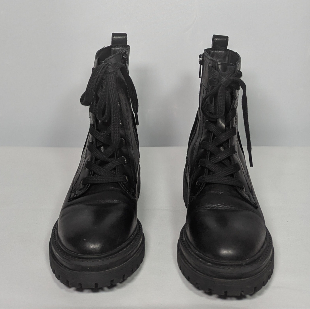 Geox Womens D IRIDEA Combat Boot Sz 6 black - Picture 3 of 3